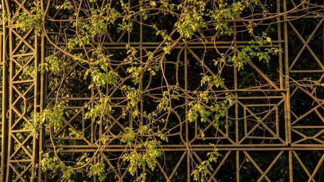 Estrutura met?lica e trepadeira