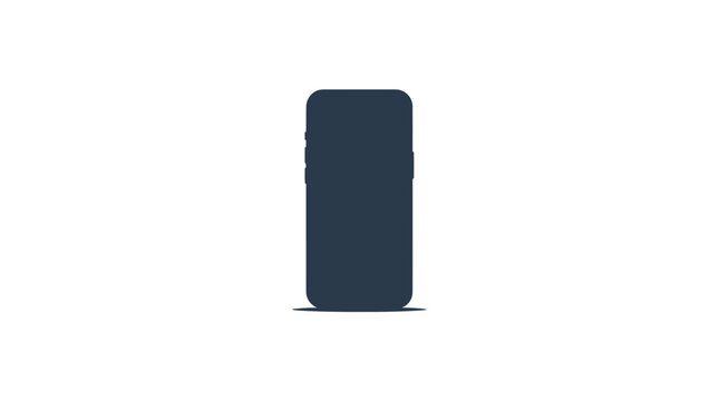 Modern smartphone silhouette with side button details
