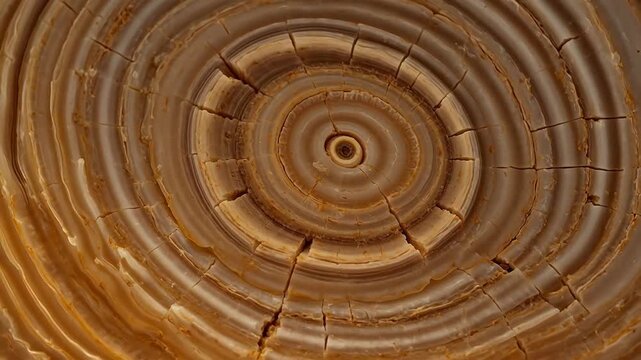 Microscopic Marvel: Haversian Systems Revealing Tree Ring Textures in Bone