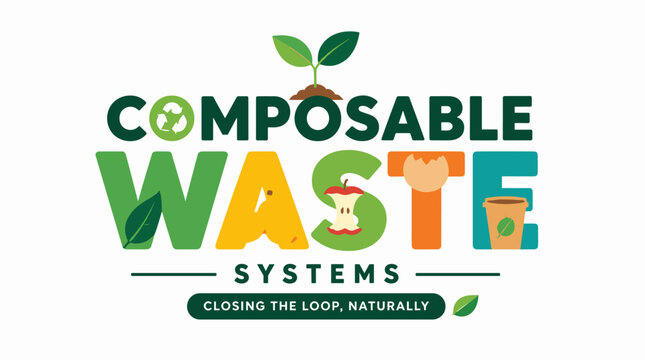 Compostable Waste Systems Brand Logo Design.
