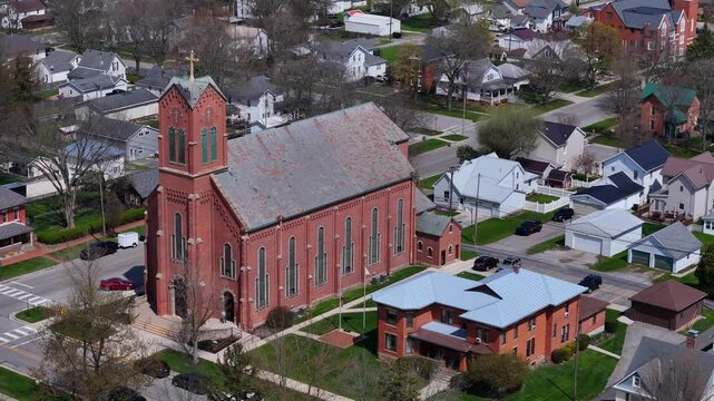Transfiguration of the Lord Catholic Church from above in Upper Sandusky, Ohio