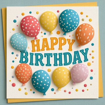 Happy Birthday for Greeting Cards, Posters and Banners