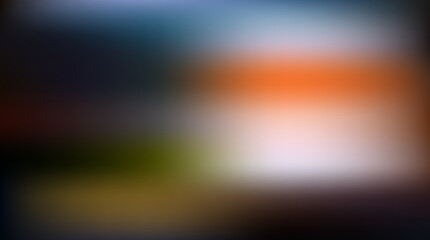 Naklejka premium Soft blurred background with vibrant orange and deep midnight blue tones