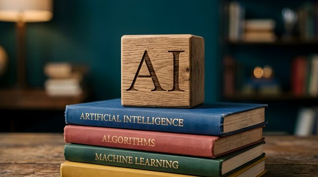 The solid cornerstone of artificial intelligence resting atop a deep foundation of digital wisdom