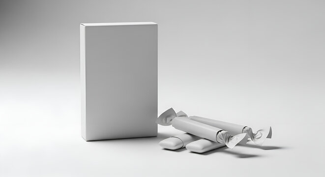 Cigarette pack and crushed cigarettes.