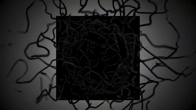 White rays emerge from minimalist square energy, dark cracked texture frames minimalist square energy burst, powerful emission from minimalist square energy void, concept of hidden power source