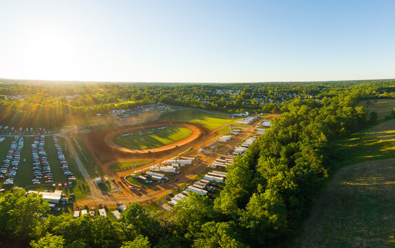 Bloomington Speedway on a Summer Night