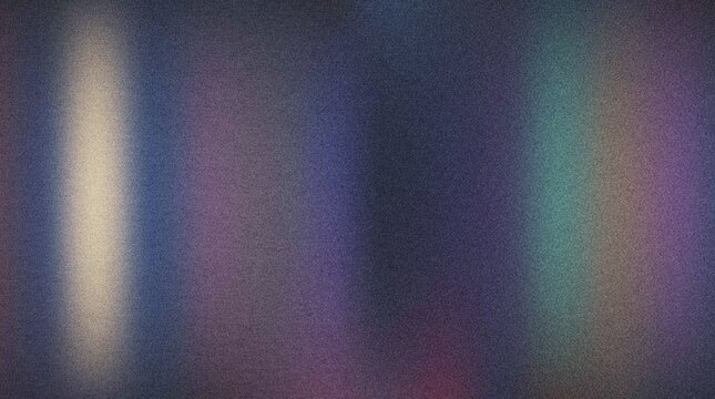 Abstract pixel art composition with digital shapes and colorful vertical lines on dark background