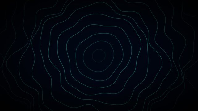 Sonar Echolocation Deep Sea Ocean Topography Map