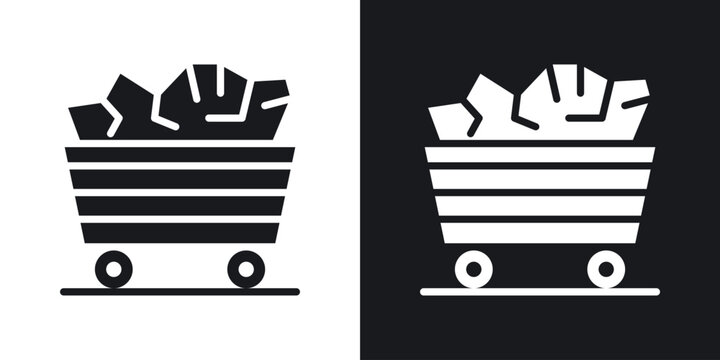 Trolley with coal icon