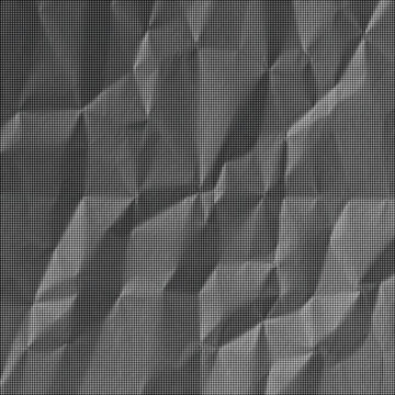 A close-up view of crumpled paper surface texture