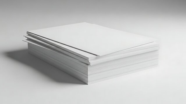 A stack of white perforated paper sheets