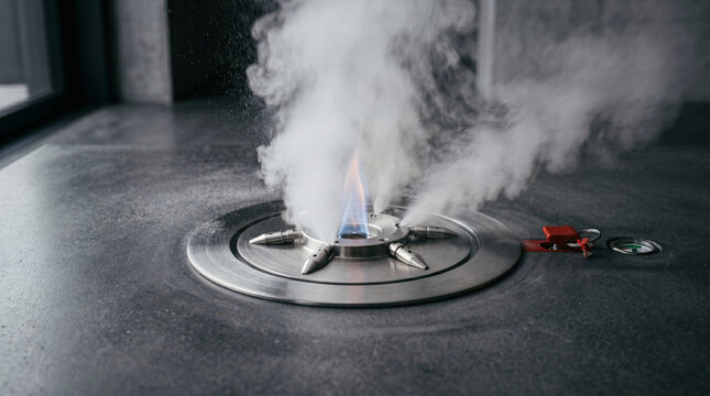 &Eacute;mission de Vapeur depuis une Installation Industrielle