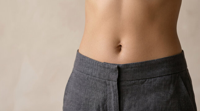 Ventre Plat en Gros Plan