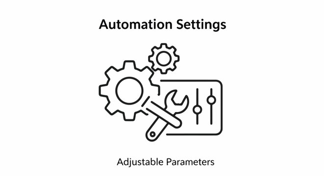 Automation Settings and Adjustable Parameters with Gear Icons.