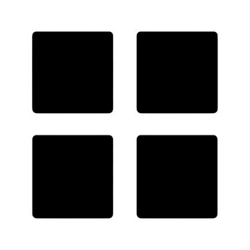 PNG Minimalist black square grid