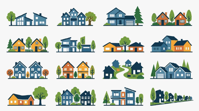 Modern Household Residential Homes Collection.