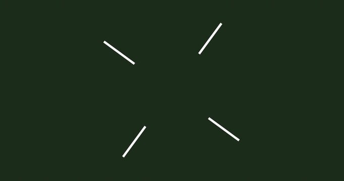 Digital Old school rifle scope target animation lines. Arrow hitting bullseye reticle symbol. Scanning crosshair military sniper scope gun aim. Hunt and hit animation. Marksman rifle long range scope.