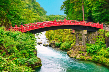 Fototapeta premium 日光の神橋の絶景