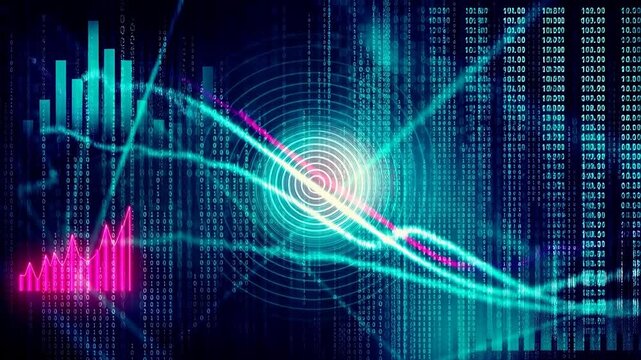 Abstract digital data visualization