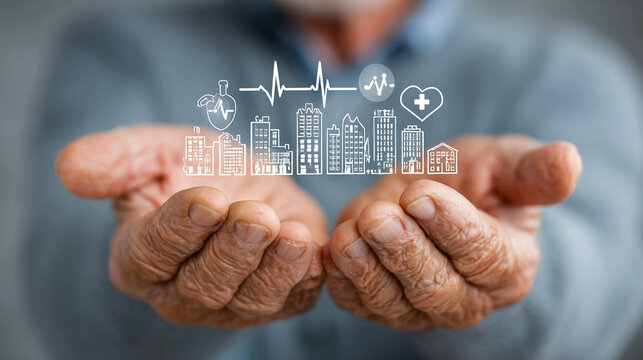 Elder wellness preventive healthcare programs concept highlighting proactive medical strategies lifestyle awareness supportive care promoting healthy aging
