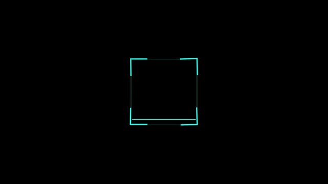 fingerprint biometric scanning. Scan icon showing scanner process and data detection in motion. Scan animation 4 k ..