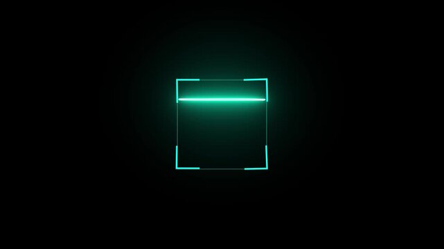 fingerprint biometric scanning. Scan icon showing scanner process and data detection in motion. Scan animation 4 k ..