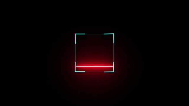 fingerprint biometric scanning. Scan icon showing scanner process and data detection in motion. Scan animation 4 k ..