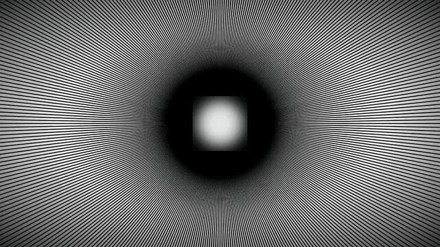Hypnotic Moire Interference Optical Illusion Pattern