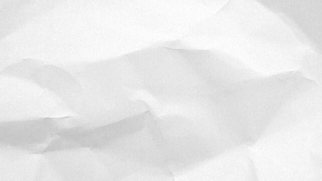 White crumpled paper recycled kraft sheet texture background