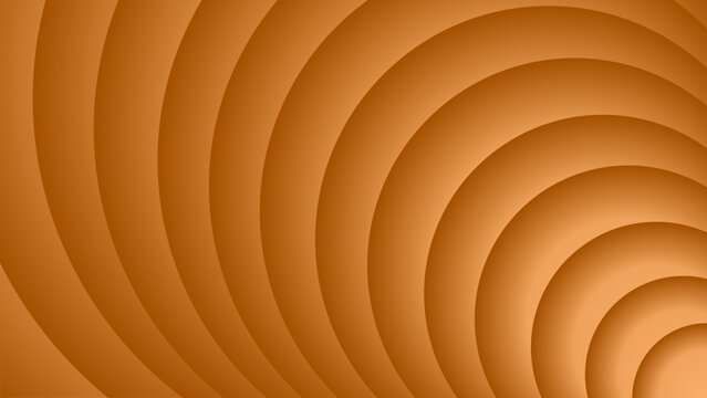 Abstract background with overlapping orange curved paper layers creating a smooth wave texture