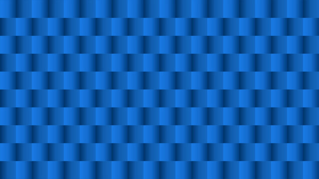 Abstract 3D blue geometric woven square texture pattern vector illustration corporate background