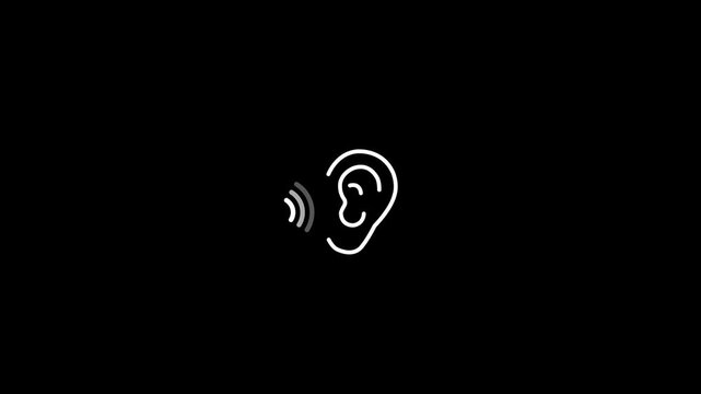 podcast animated icon animation.