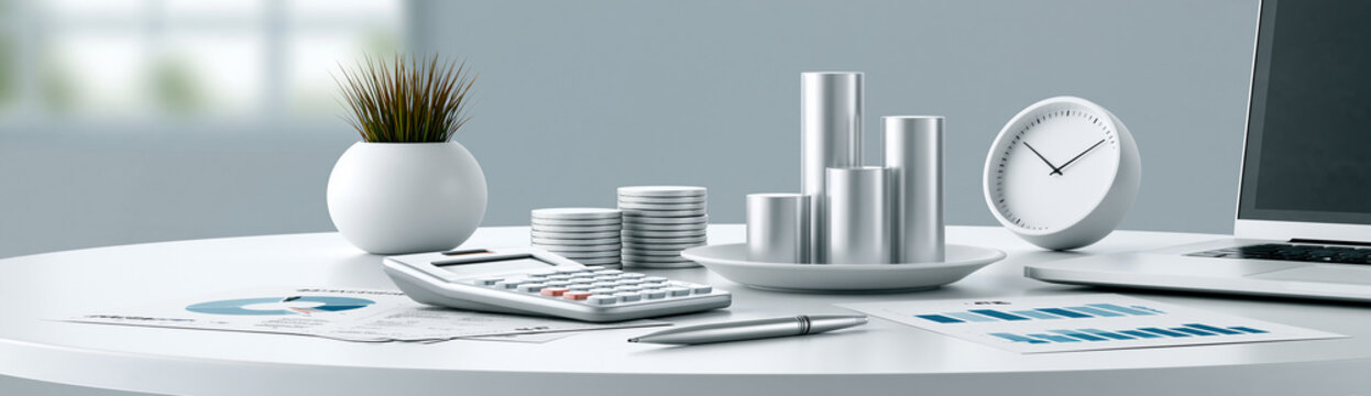 Government bond certificates displayed alongside a calculator and financial reports on a minimalist desk, emphasizing their role in conservative investing. The image includes ample copy space for