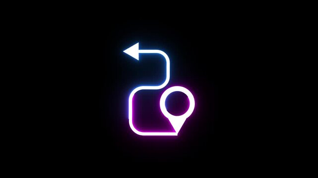 Direction location icon animation.