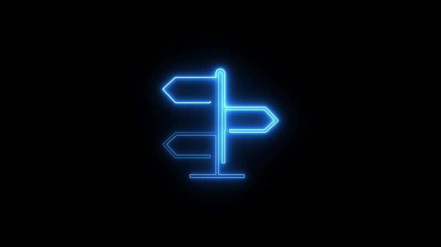 Direction location icon animation.