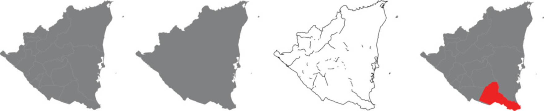 Highlighted region map of brazil with focus on northeast