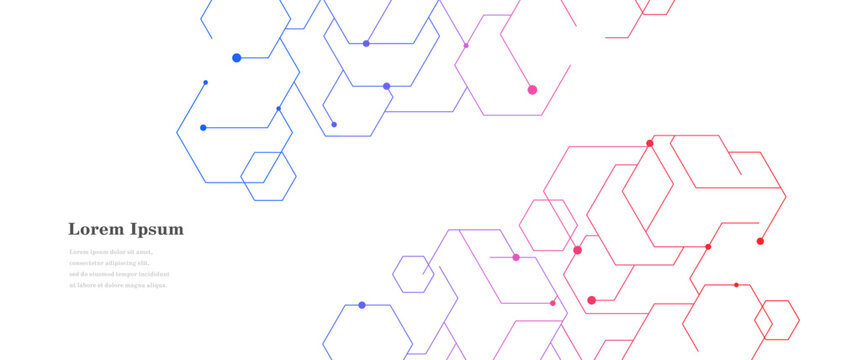 幾何学 抽象 六角形 回路 科学 テクノロジー 背景