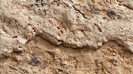 Fototapeta premium Limestone block wall texture natural stone rough surface