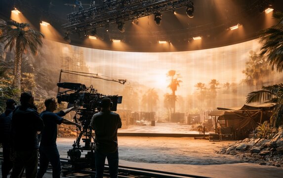 Massive Curved LED Wall on Stage for Stunning Production Setup