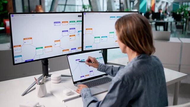 Marketing Manager Carefully Builds Automated Email Campaign