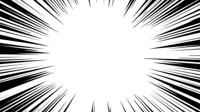 Manga Comic Speed Impact Lines Effect 4K