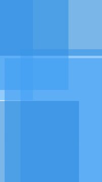 The blue rectangles and squares overlap in a geometric pattern on a white background.