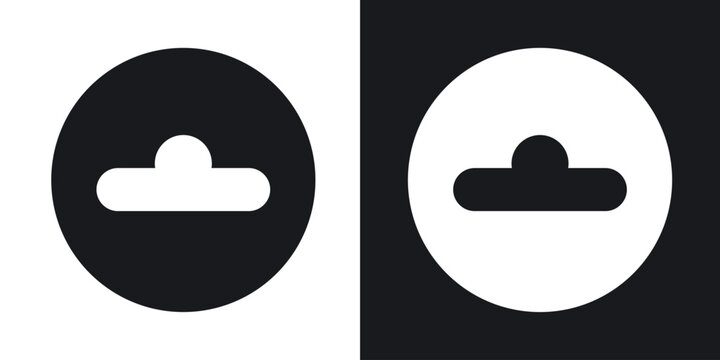 Euro hook icons in solid black and white collection