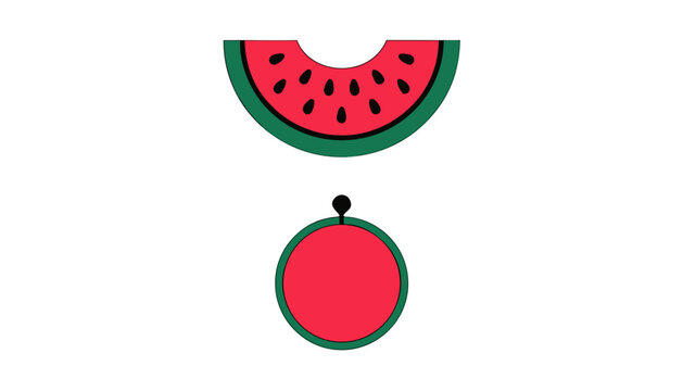 Slice of watermelon 