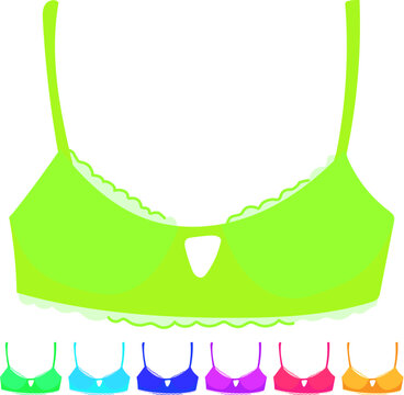balconette bra modern cartoon. maternity sports, minimizer convertible, padded demi balconette bra modern sign vector