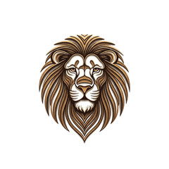 Obraz premium Illustration of a lions face.