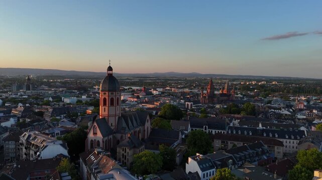 Mainz, Germany- Stephansberg Neighbourhood Flyover