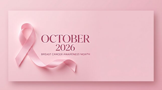 Breast cancer awareness month october 2026 pink ribbon