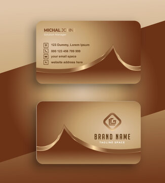 Minimalist luxury modern business card corporate branding  professional visiting card
